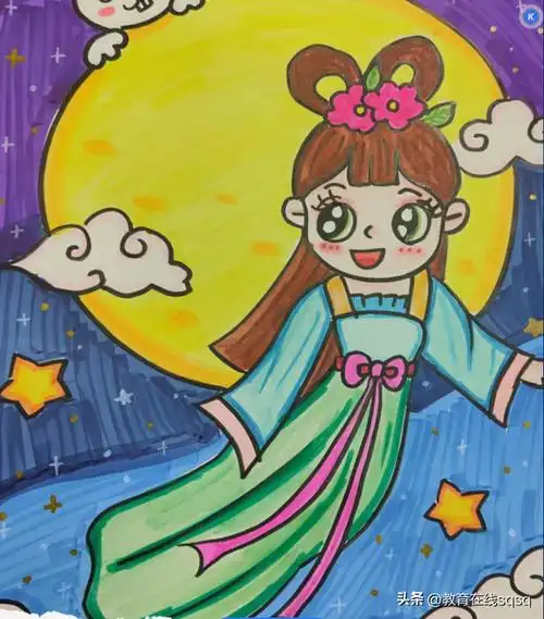 中秋画简单又好看(中秋画简单又好看手抄报) - 气泡星座网