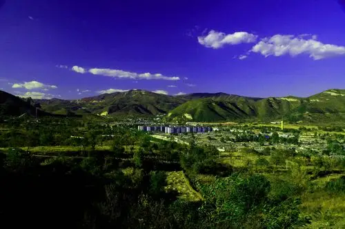 彩色金秋的门头沟