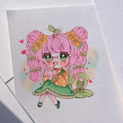 初学者学q版人物漫画(萌化心的q版马克笔漫画)(25)