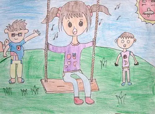 《快乐童年》/少儿绘画作品/儿童画/网络美术馆_中国少儿美术教育网