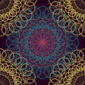 神圣的莲花曼陀罗图片