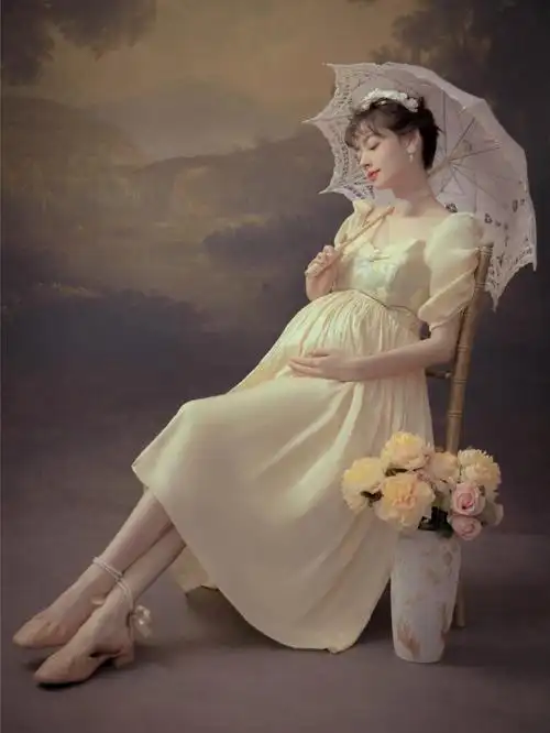 法式复古孕妇照Ⅰ每一帧都极致优雅