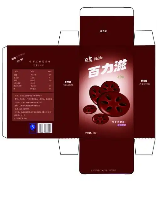 巧克力包装展开图