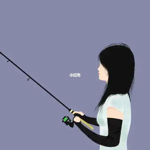 插画头像路亚女孩3