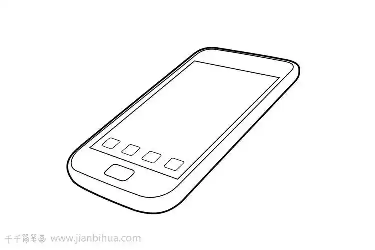 手机简笔画画法生活用品简笔画