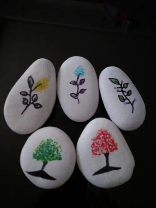 有趣的石头绘画!