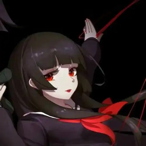 丧系女头丨暗黑风女生头像黑白伤感