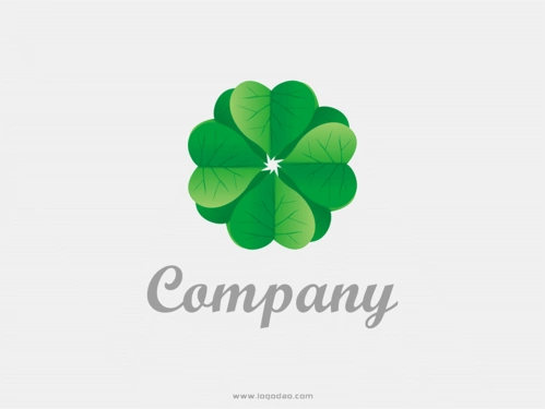 四叶草矢量logo标志