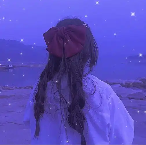 仙气真人女生头像夕阳总会落在你身上你也会快乐一场