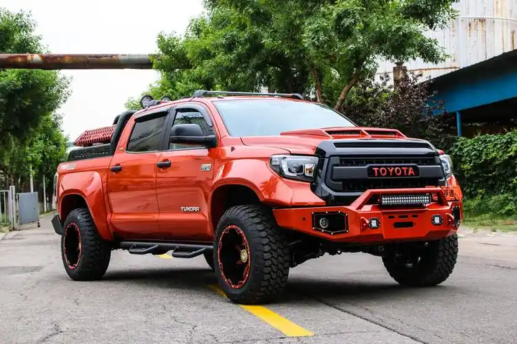 机械怪兽!丰田坦途trd改装底盘升高,宽体套件