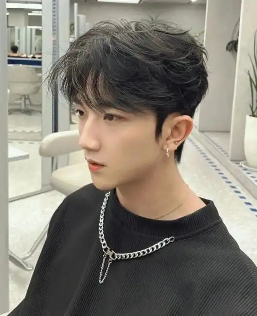 男生发型韩式发型男生发色男生刘海服帖