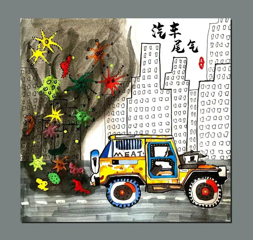 1.通过观察汽车尾气的图片素材 - 抖音