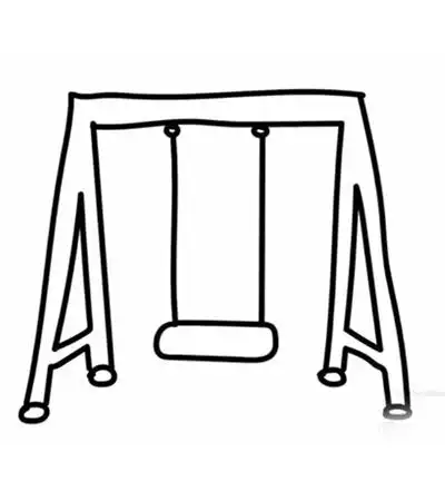 简笔画秋千_露西学画画