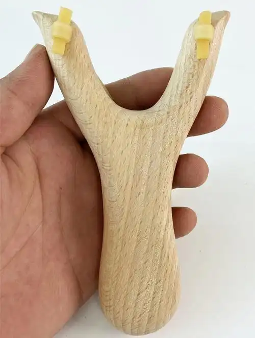 户外实木弹弓新手皮筋练手弓传统木质弹叉高精度木头圆皮子木架弓