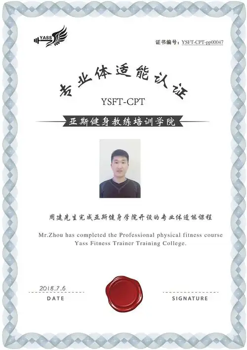 专业体适能认证