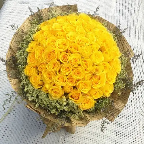 黄玫瑰鲜花速递祝福道歉花束北京上海广州深圳成都鲜花速递同城