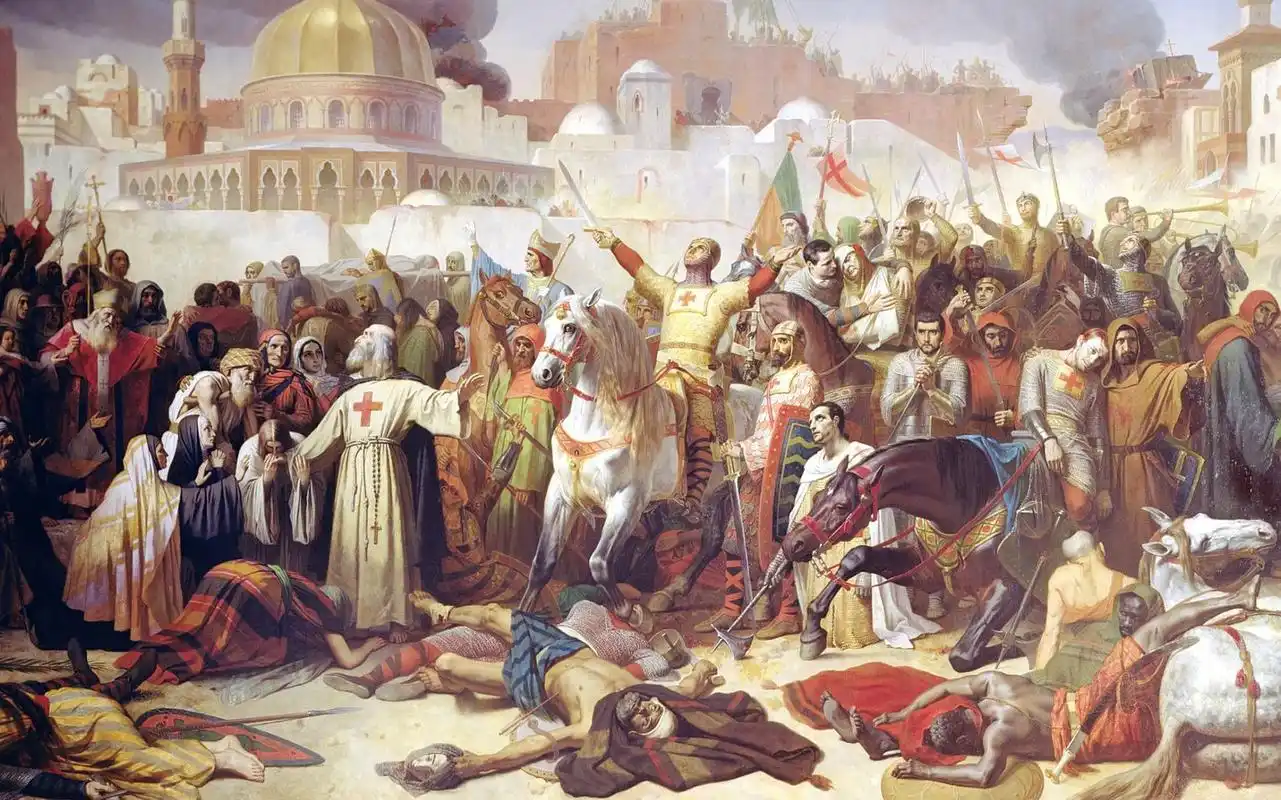 哈丁之战毫无悬念的走向了尾声,除了少数人,十字军基本全军覆没,包括