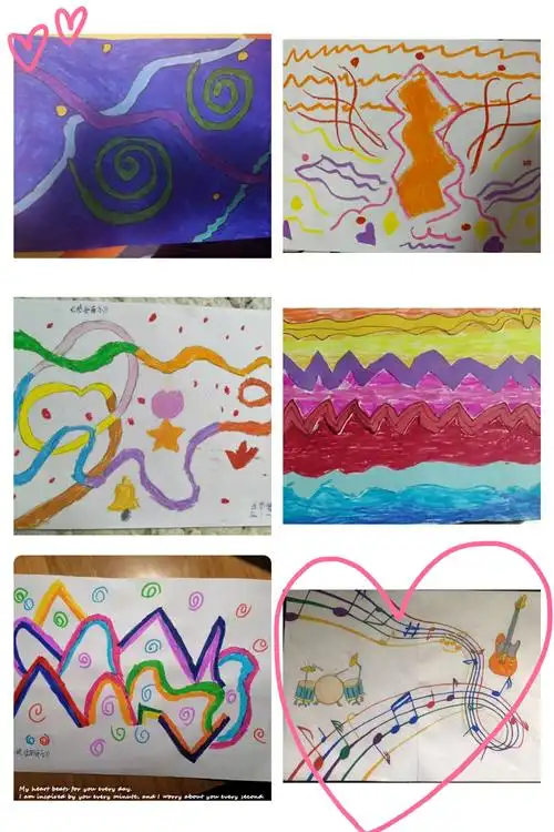 部动态】画笔下的韵律--三年级美术第一周空中课堂《感受音乐》作品集