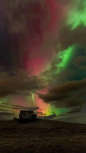 唯美星空极光美景