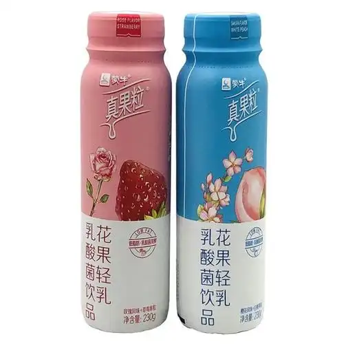 蒙牛真果粒花果轻乳樱花白桃玫瑰草莓230g*10瓶肖战同款