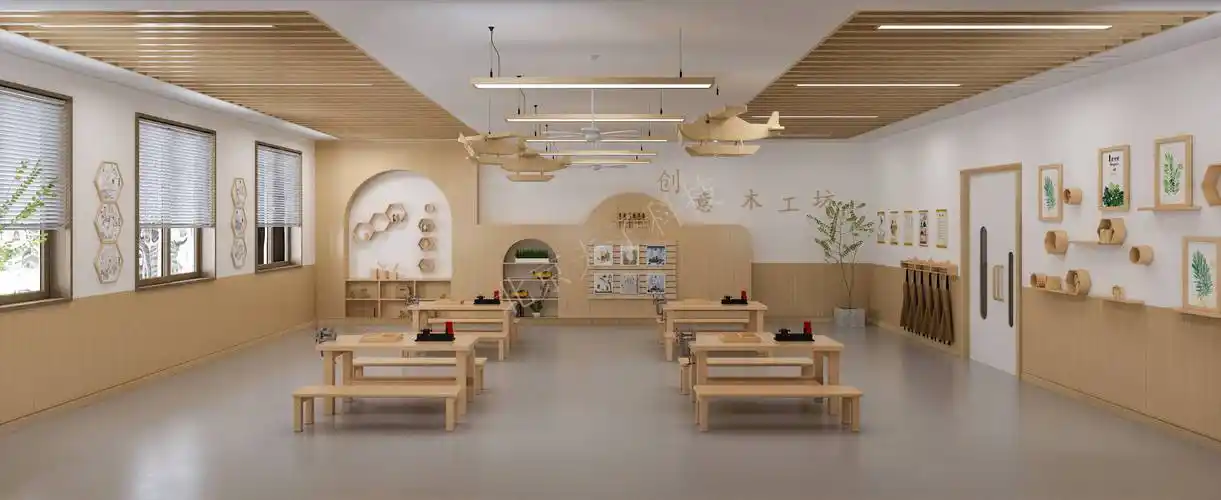 这样有格调的【木工坊】,太适合幼儿园了!_教室_客户_品牌