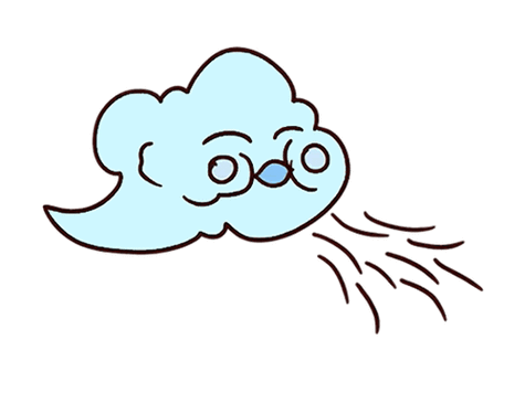 风儿卡通形像简笔画