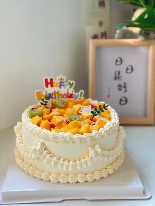 8寸水果复古蛋糕