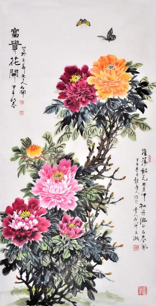 什么题材的书画适合家居 客厅挂画风水 在我国画坛的百花园里,花鸟画
