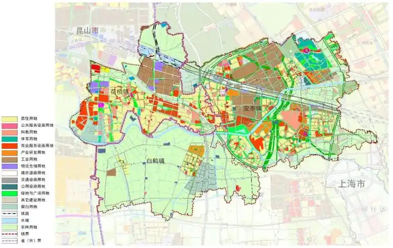 《安亭-花桥-白鹤跨行政区城镇圈协同规划》