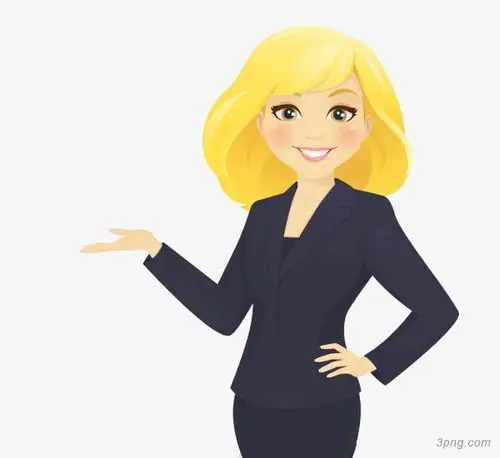 卡通职业女性png素材透明免抠图片卡通手绘