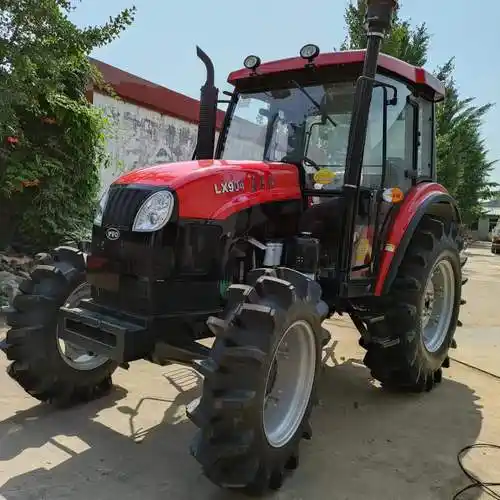 东方红lx-904四轮拖拉机价格农用大型犁地机大棚低矮管理机