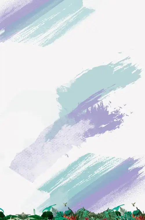 水彩渲染文艺纹理