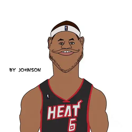 自画的lebron james