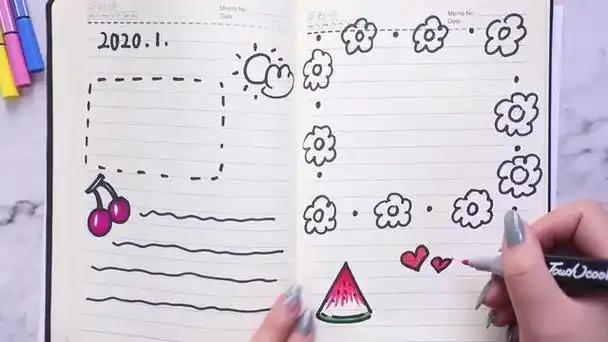 漂亮的手账本怎么画漂亮的手账本怎么画女生的