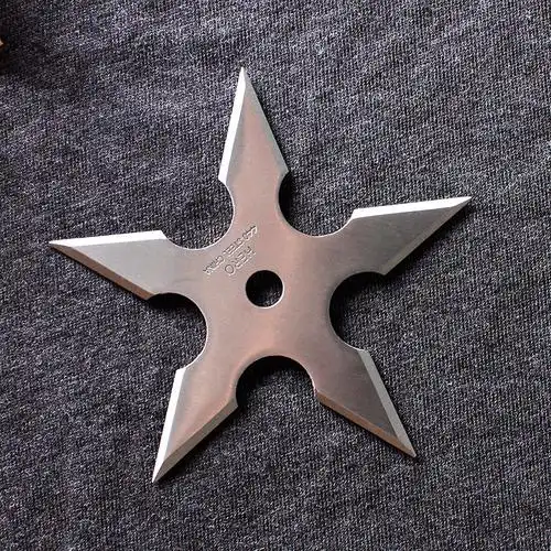 【赠送学习教程】火影忍者飞镖暗器 四,五角镖手里剑 【6支套装】