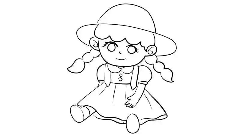 卡通娃娃简笔画