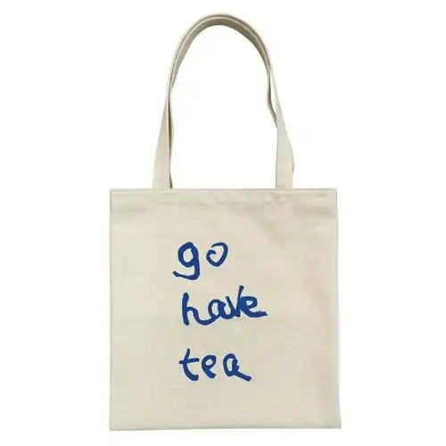 吃茶去原创设计 全棉文艺帆布包单肩环保袋印gohavetea