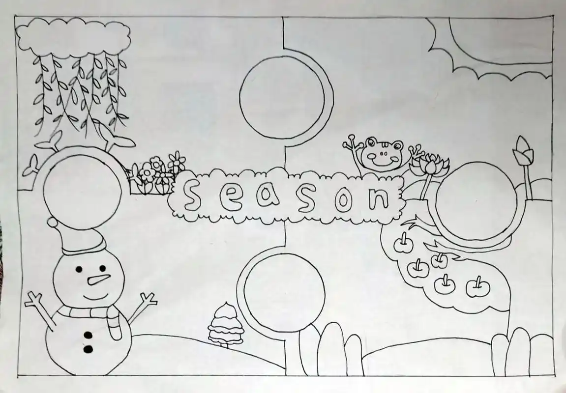 英语四季手抄报97