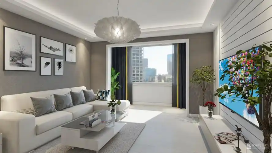 现代风格两室两厅装修设计效果图