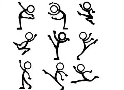 火柴人简笔画 火柴人简笔画机甲 - 水彩迷