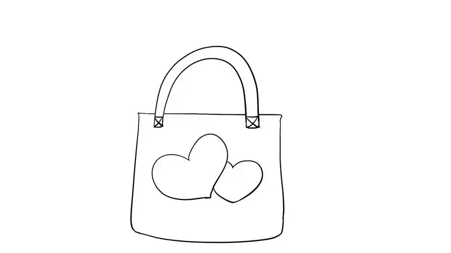 好看简单的帆布包简笔画 好看简单的帆布包的简笔画-养娃家