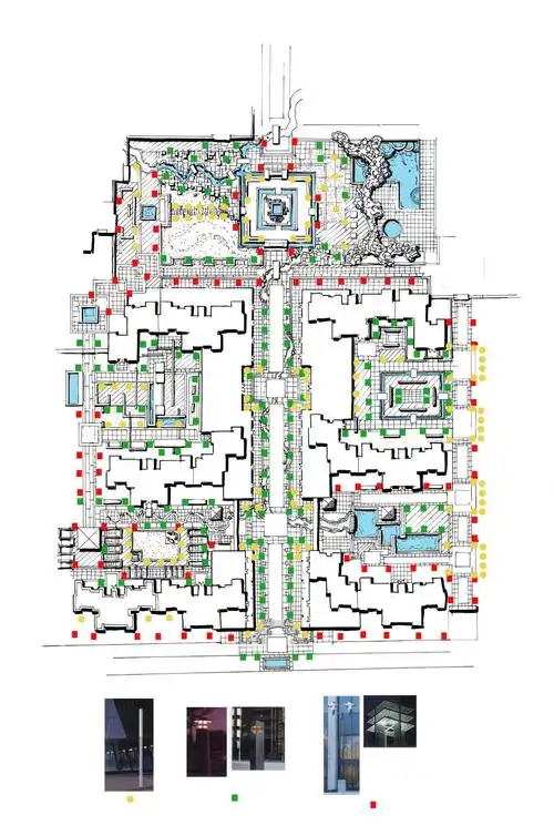 手绘住宅小区总图
