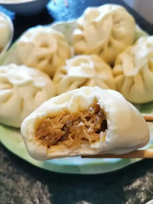 晓de味道做的白萝卜粉丝猪肉包子附视频一次性发酵