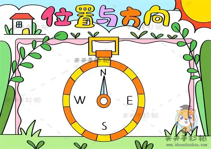 位置与方向手抄报