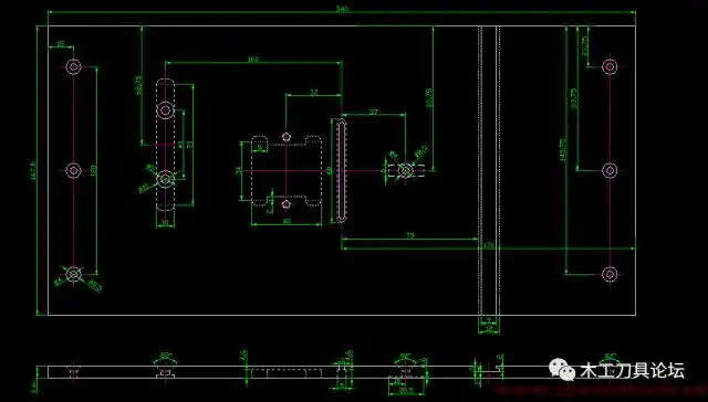 适合木工爱好者们小型木工坊的台锯图纸有pdf文件和cad可修改源文件