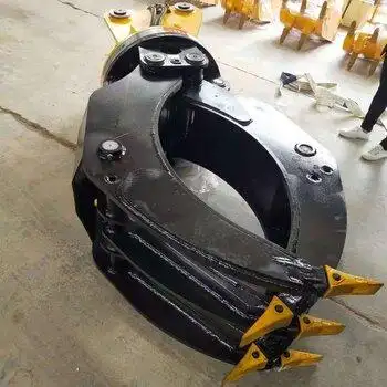 挖掘机抓铁夹子70抓铁夹子机械夹子旋转夹子价格怎么安装