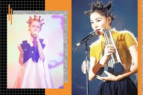 王菲丸子头,王菲哪吒头_大山谷图库