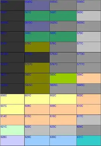 pantone潘通色卡c卡色号查询-电子版