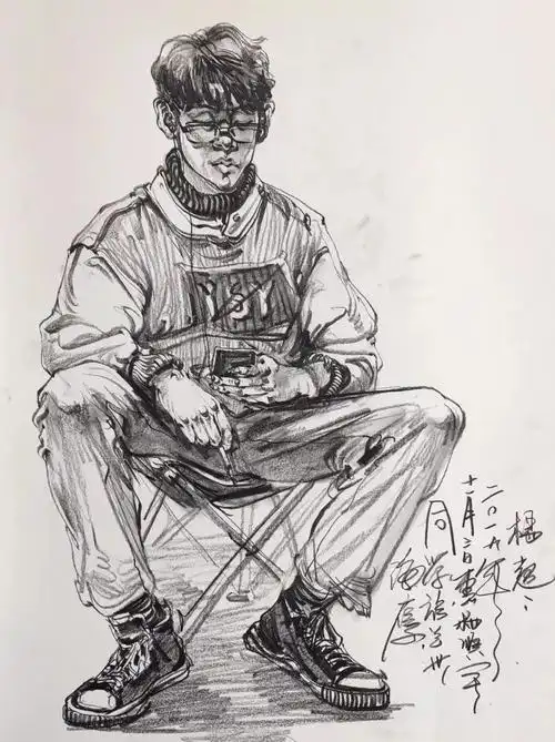 大胆的去画画感受速写的魅力杨超