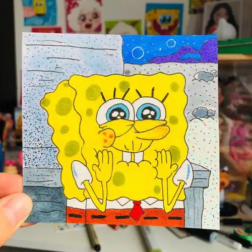手把手教你画海绵宝宝